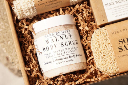 Walnut Body Scrub & Indian Bay Black Walnut Powder  Soap Duo
