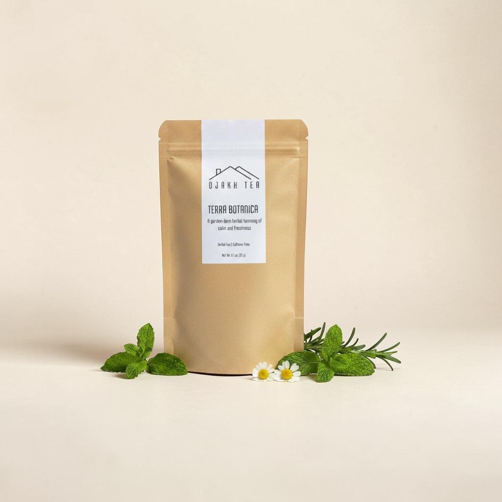Terra Botanica Loose Leaf Herbal Tea | Chamomile Mint Tea | Caffeine Free Tea | Spearmint Peppermint Thyme Blend