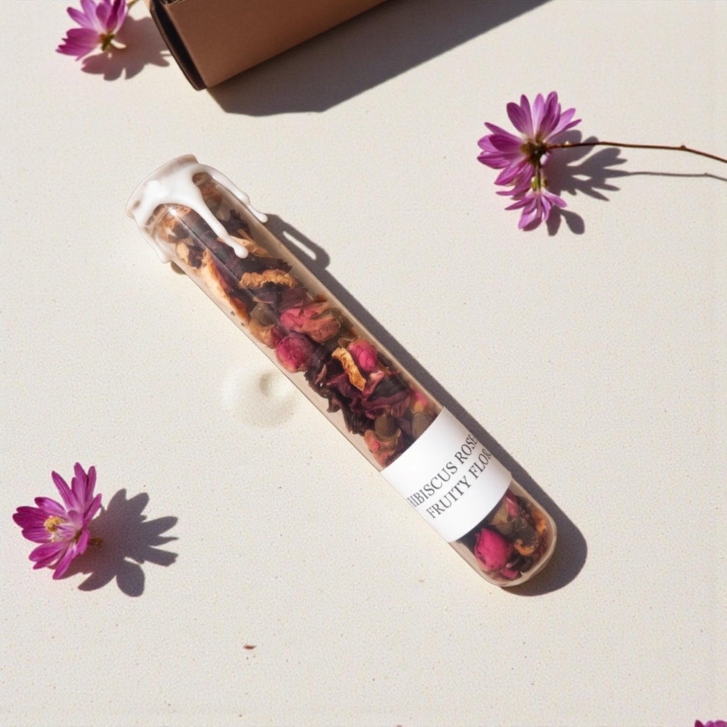 Herbal Tea Sampler | Glass Tube Tea Gift Set