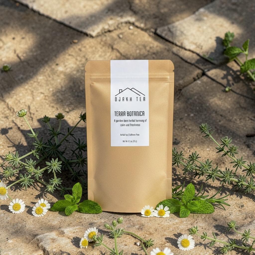 Terra Botanica Loose Leaf Herbal Tea | Chamomile Mint Tea | Caffeine Free Tea | Spearmint Peppermint Thyme Blend