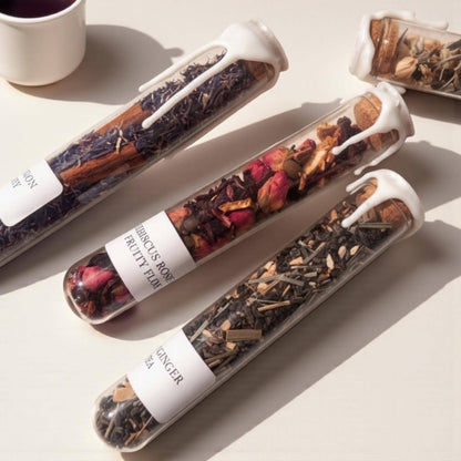 Herbal Tea Sampler | Glass Tube Tea Gift Set