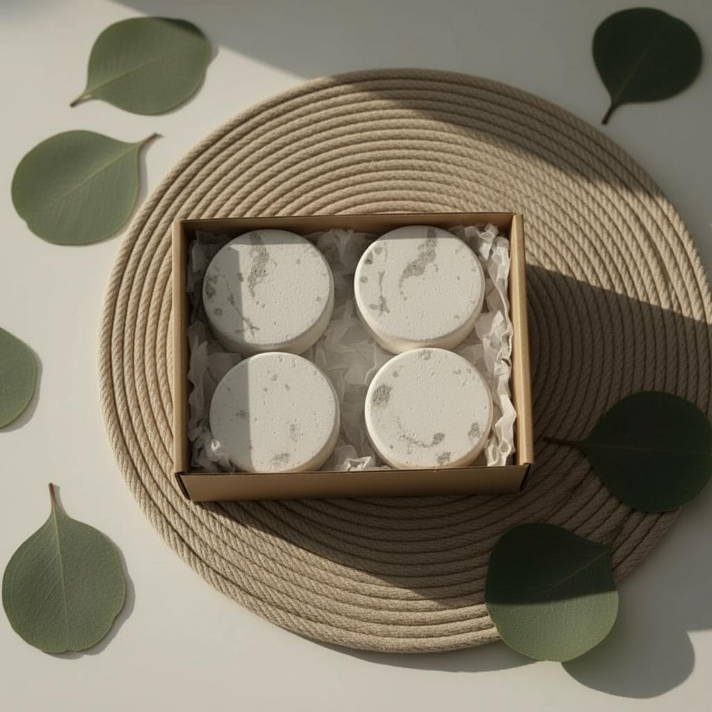 Eucalyptus Shower Steamer Set (4-Pack) — Aromatherapy Spa Experience at Home