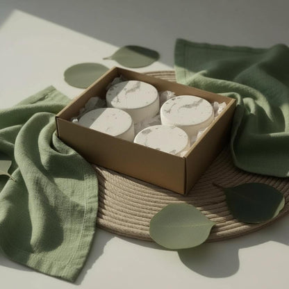 Eucalyptus Shower Steamer Set (4-Pack) — Aromatherapy Spa Experience at Home
