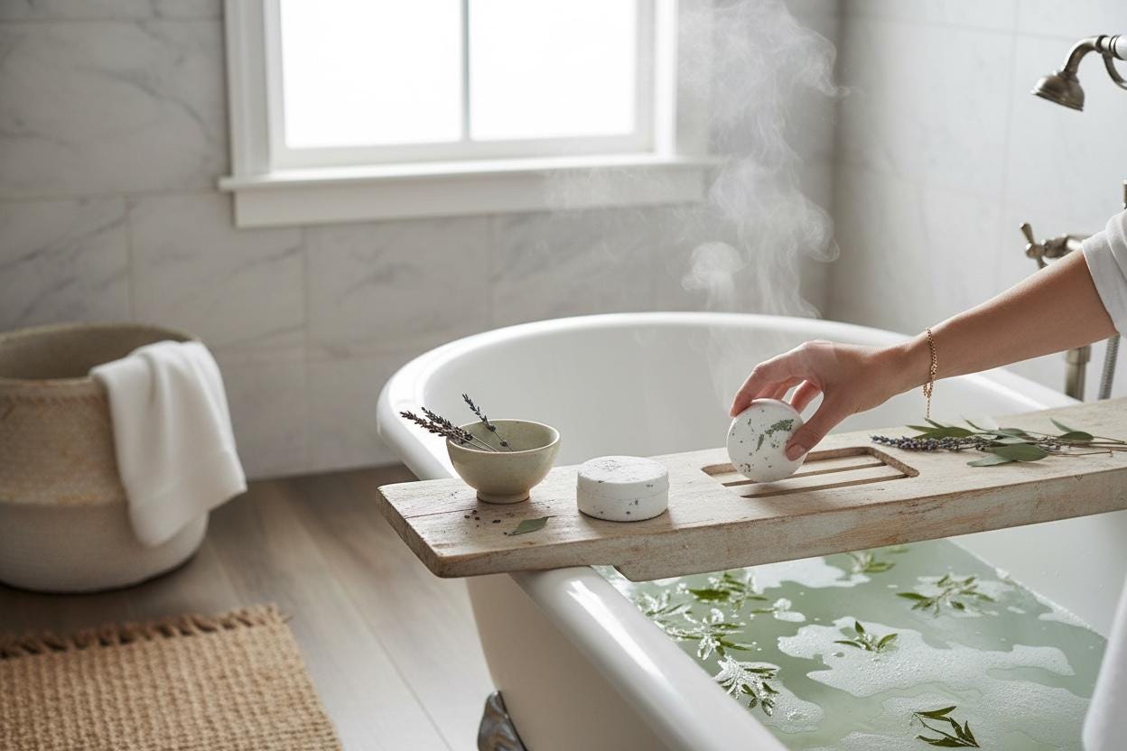 Eucalyptus Shower Steamer Set (4-Pack) — Aromatherapy Spa Experience at Home