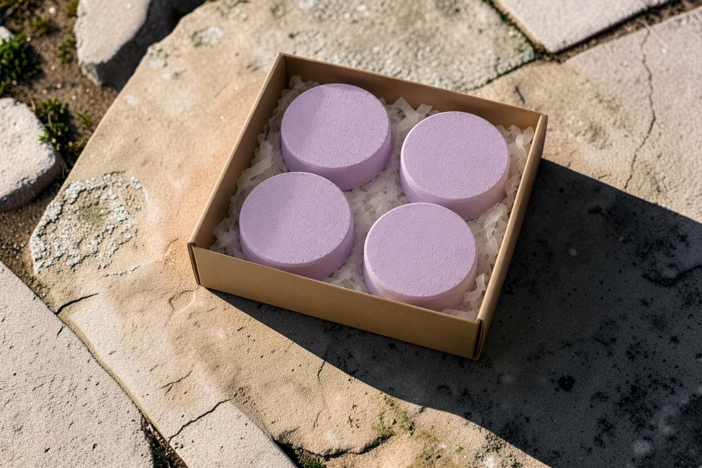 Lavender Shower Steamer Set (4-Pack) — Aromatherapy Spa Experience at Home
