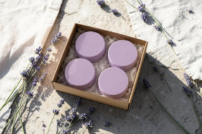 Lavender Shower Steamer Set (4-Pack) — Aromatherapy Spa Experience at Home