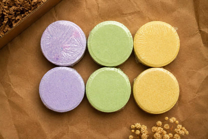 Shower Steamers Gift Set of 6 – Eucalyptus, Lavender & Lemongrass