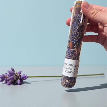 Herbal Tea Sampler | Glass Tube Tea Gift Set